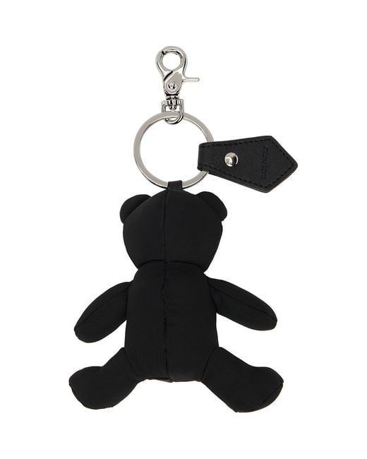 Vivienne Westwood Black Teddy Bear Keychain for men