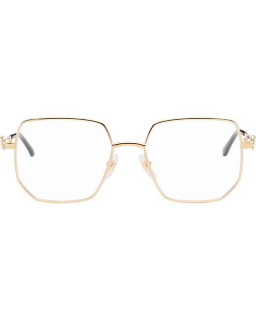 Cartier Black 'Panthère De Squared Glasses