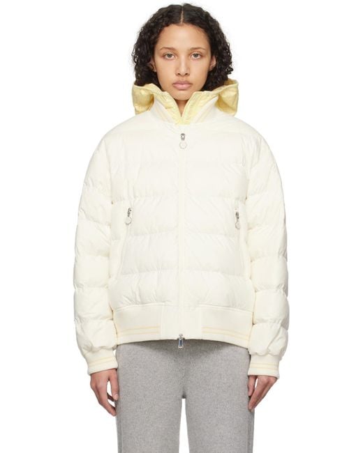 Moncler off white down jacket 2025