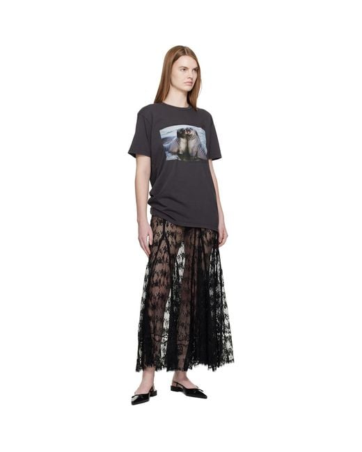 Collina Strada Black Pamela Maxi Skirt