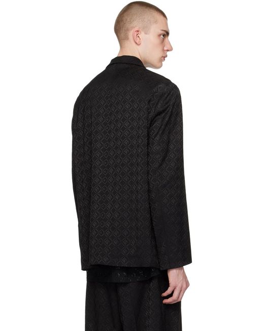 Blouson noir à motif moon et à carreaux - line MARINE SERRE pour homme en coloris Black