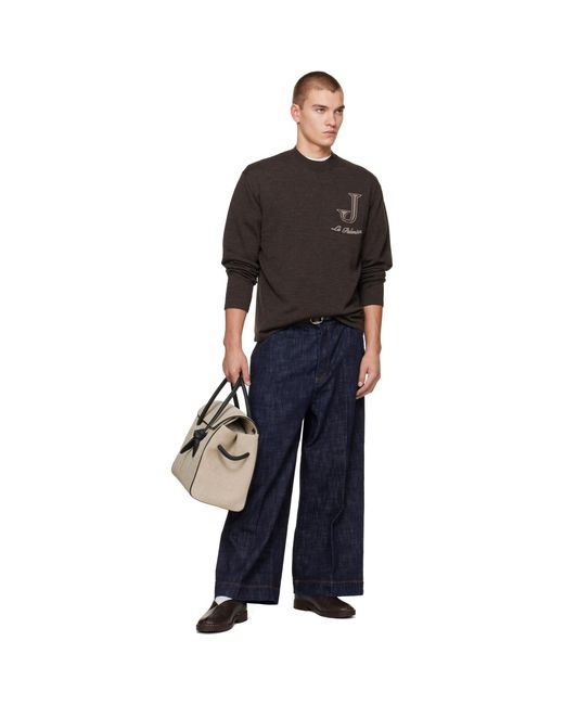 Pull Herisson Brun Jacquemus pour homme en coloris Black