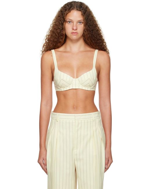 Jean Paul Gaultier Multicolor Off-white 'the Iconic' Bra