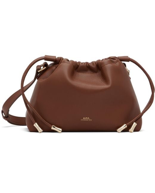 A.P.C. タン ミニ Ninon バッグ Black