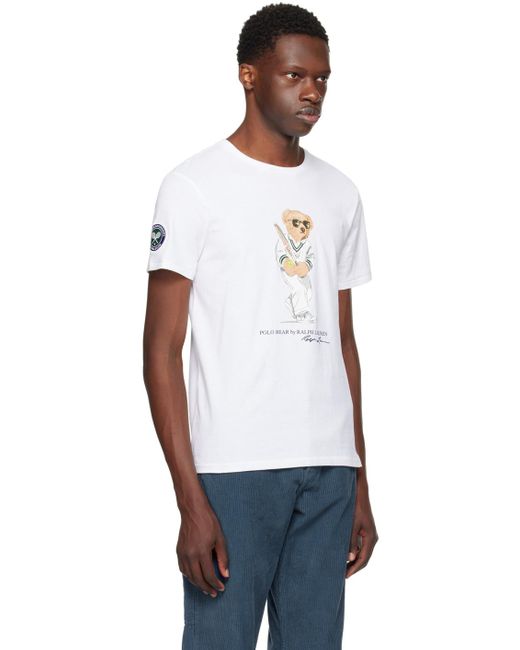 T-shirt blanc à ourson polo bear Polo Ralph Lauren pour homme en coloris Black