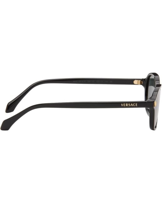 Versace Gray Oval Sunglasses