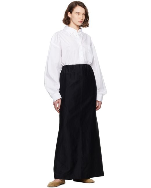 The Row Black Square Ballet Ballerina Flats