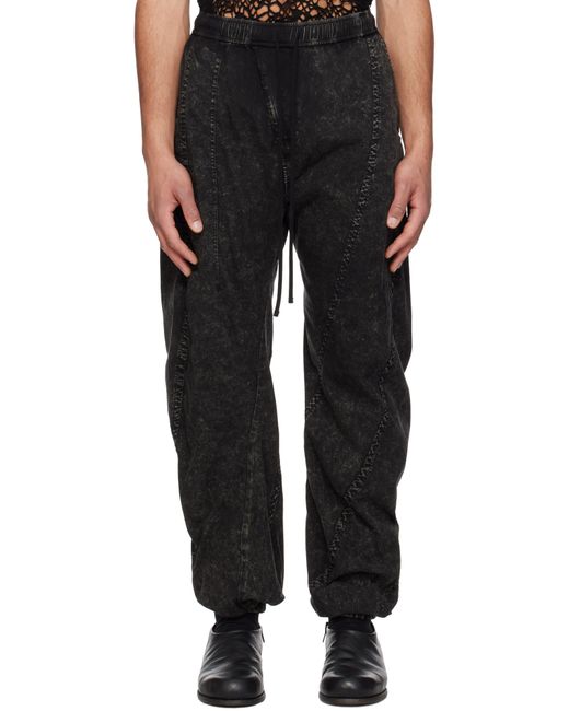 メンズ Julius ブラック Hellion Curved トラウザーズ Black