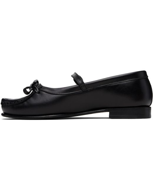 Hereu Black Roses Flats
