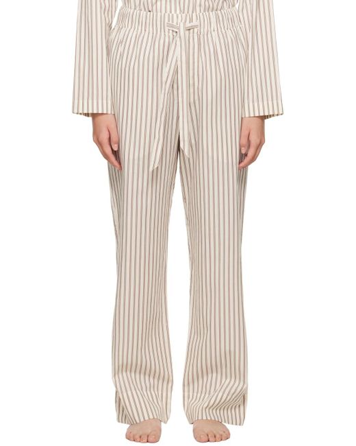 Tekla Natural Off- Drawstring Pyjama Pants