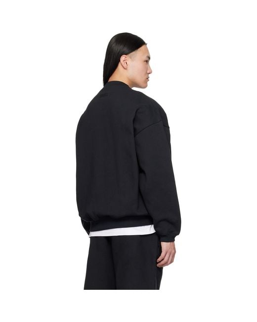 Fear Of God Black Varsity 90S Crewneck Sweatshirt for men