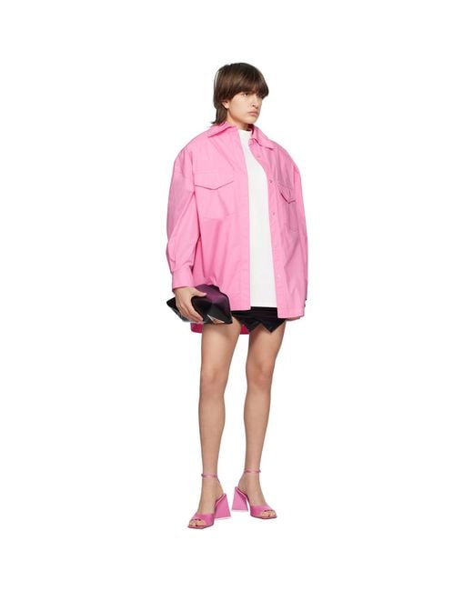 The Attico Black Hatty Miniskirt