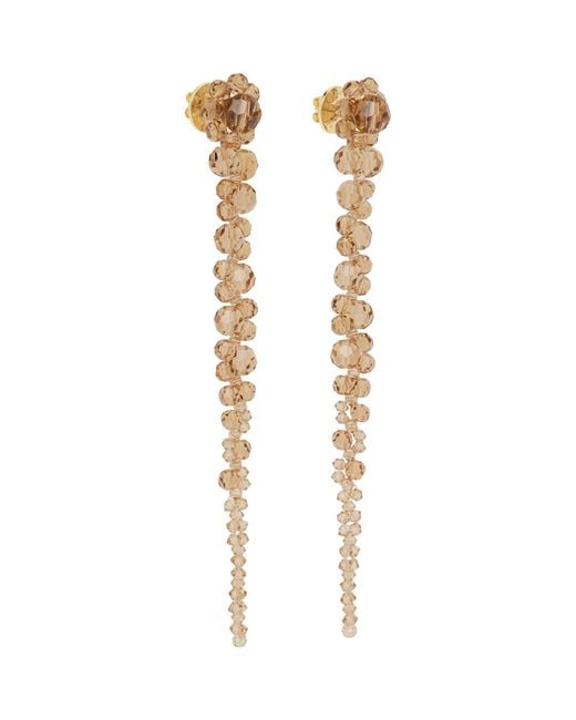 Simone Rocha Metallic Drip Earrings