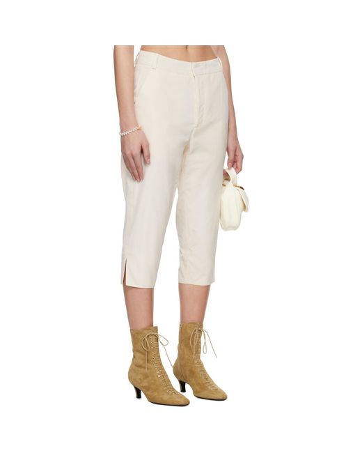 Renaissance Renaissance White Ssense Exclusive Bridal Capsule Capri Leggings