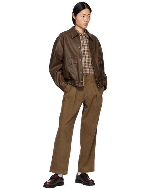 Uniform Bridge Brown Tan Ae Trousers for men