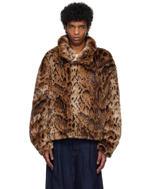 メンズ Jacquemus ブラウン The Fernando フェイクファー ジャケット Multicolor