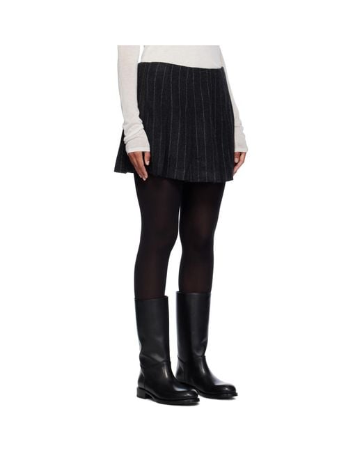 THE GARMENT Black Richard Tennis Miniskirt