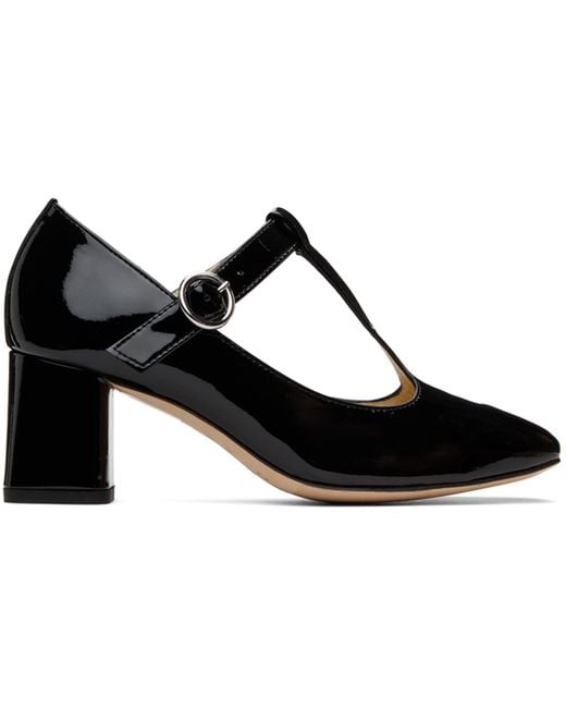 Repetto Black Ssense Exclusive Tara Heels