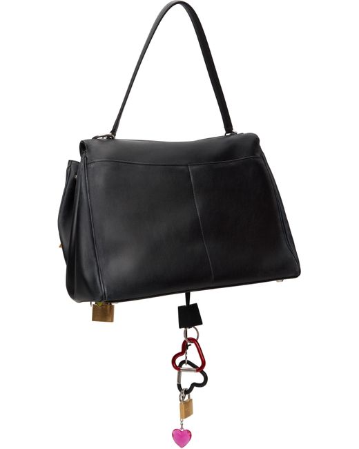 Balenciaga ブラック ラージ Rodeo チャーム バッグ Black