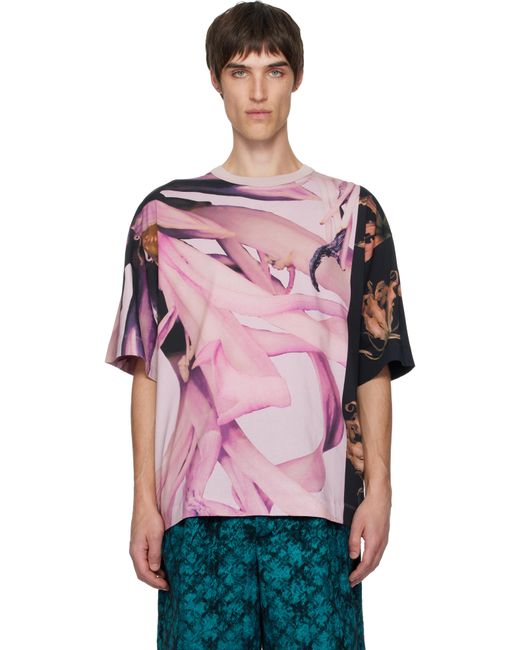 T-Shirt Surdimensionné Rose Dries Van Noten pour homme en coloris Pink