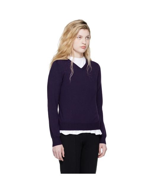 High Sport Blue Billie Vneck Sweater