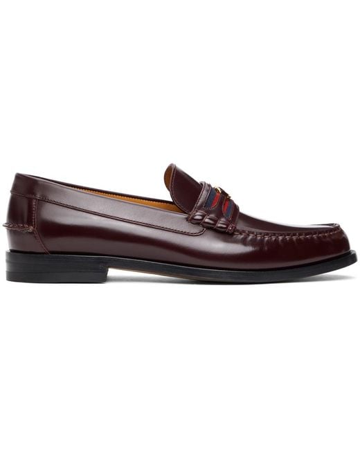 men's burgundy loafers