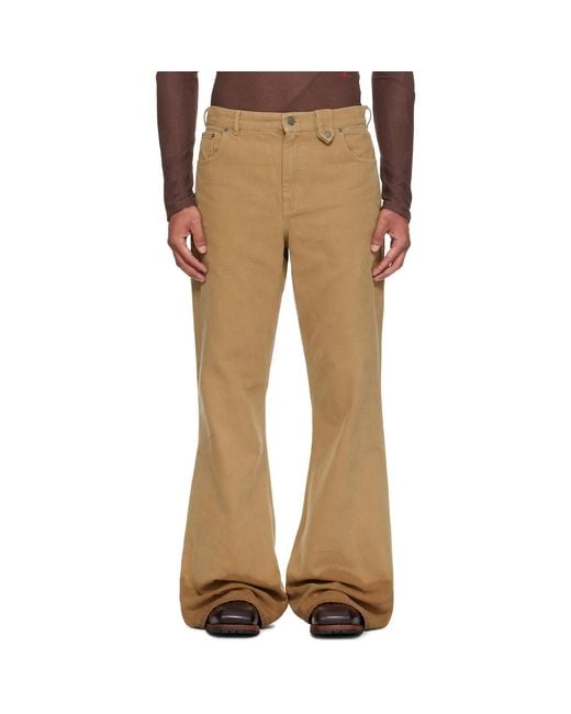 Egonlab Natural Samy Wide Leg Jeans for men