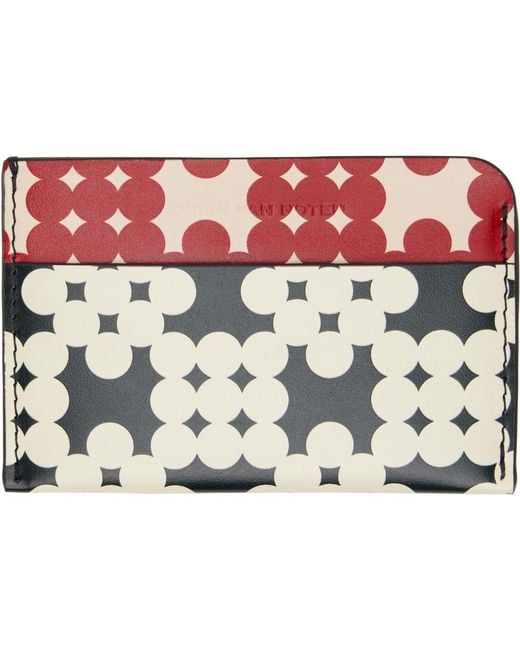 Dries Van Noten Multicolor Calfskin Card Holder for men