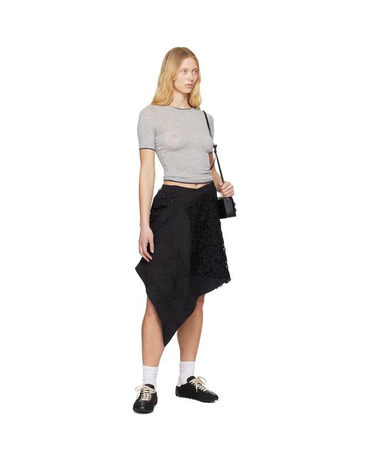 Adererror Black Medium Miniskirt