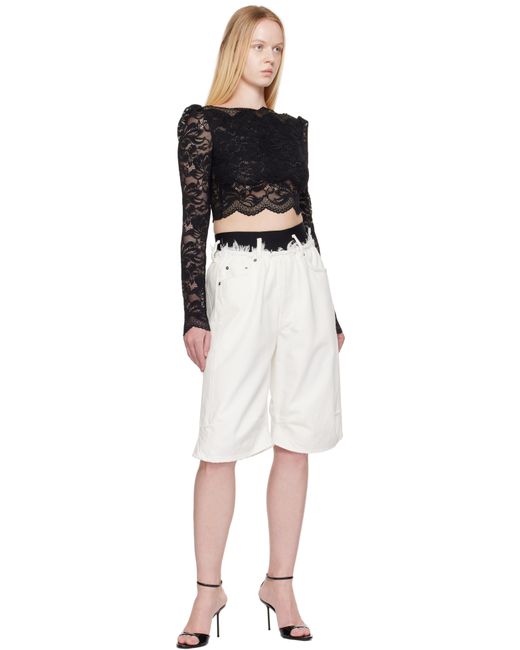 Rabanne ブラック Crop Top Black