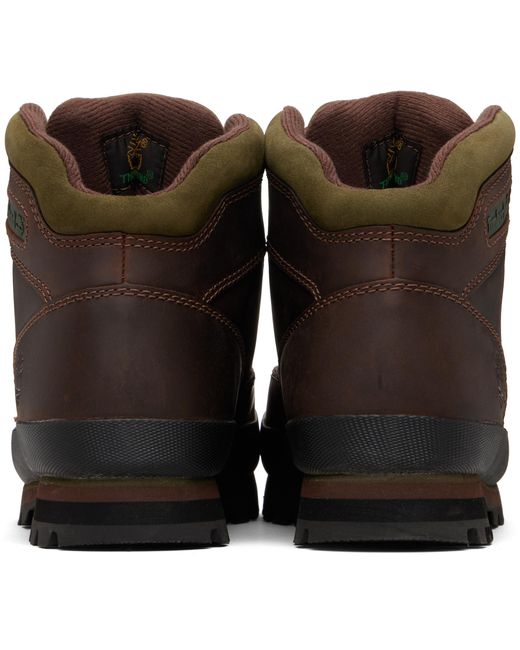 Timberland Black Euro Hiker Leather Boots for men