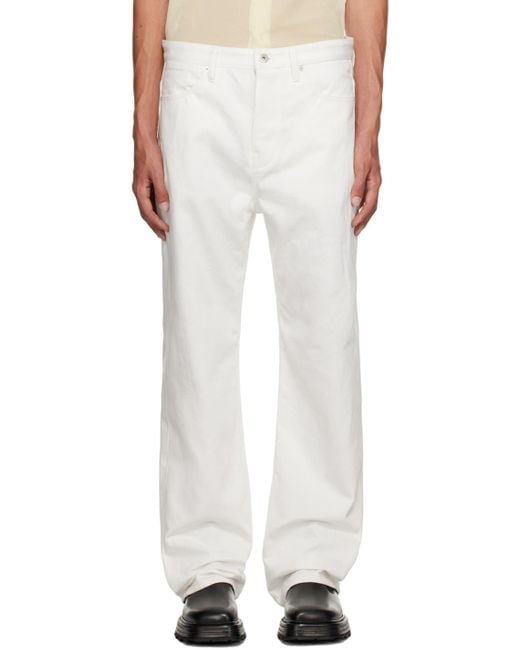 Jil Sander White Five-pocket Jeans for men