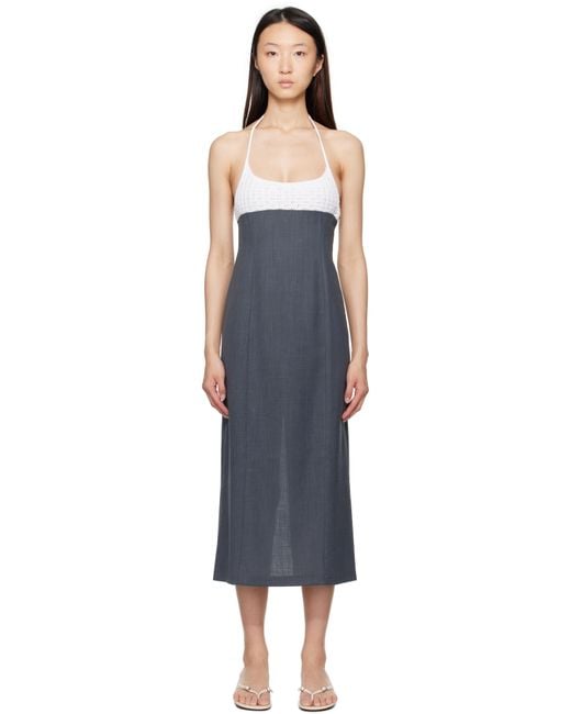Paloma Wool Black Jody Midi Dress