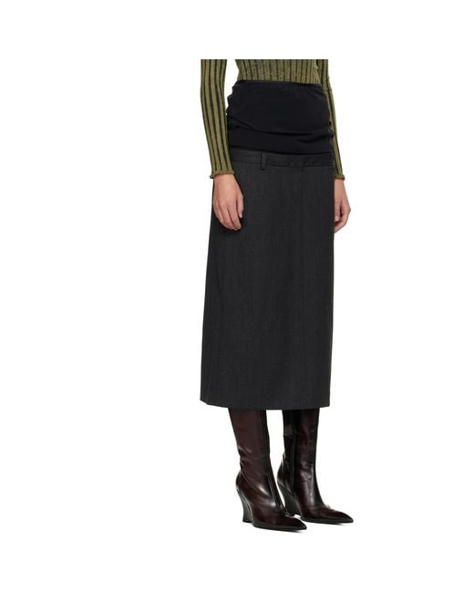 DIESEL Black O-Gave-1 Maxi Skirt