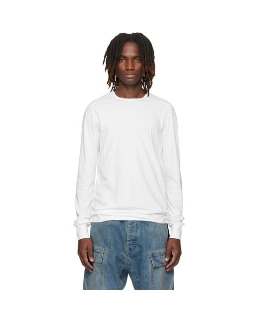 Rick Owens Black Off- Temple Level Ls T-Shirt for men