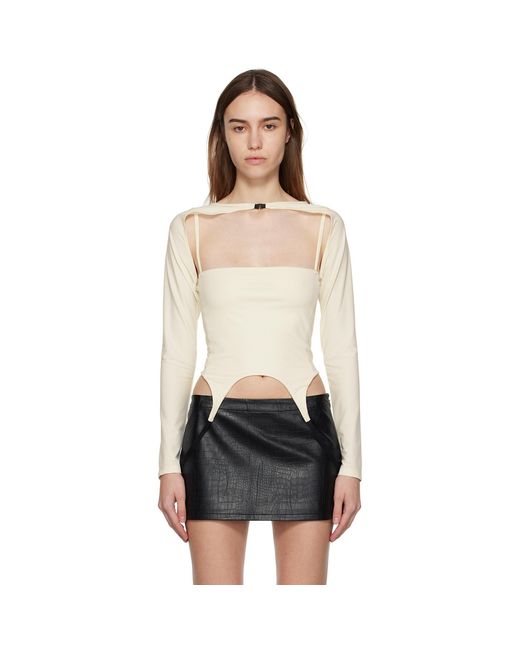 Miaou Black Off-white Phoenix Long Sleeve T-shirt
