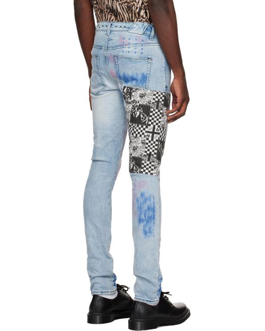 Ksubi Blue Chitch 'the Streets Kolor' Jeans for men