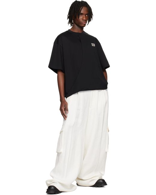 NAMESAKE Black Jodye Twist T-Shirt for men