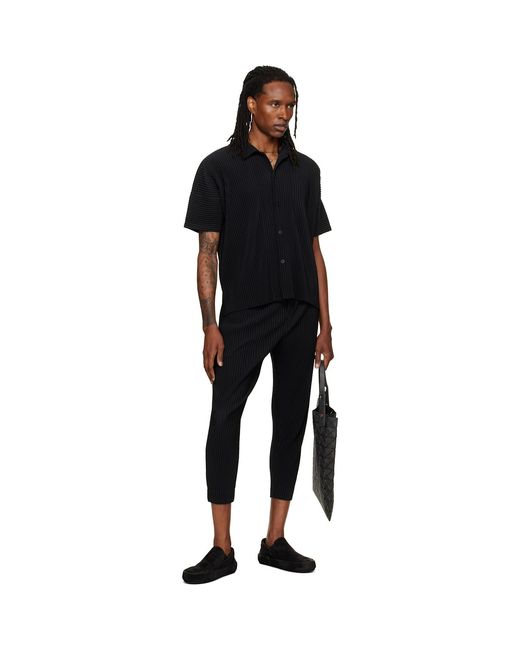 Homme Plissé Issey Miyake Black August Monthly Colors Shirt for men