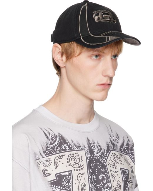 DIESEL Gray C-Arson Cap for men