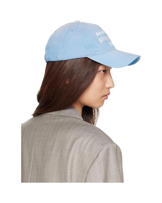 Acne Blue Logo Cap