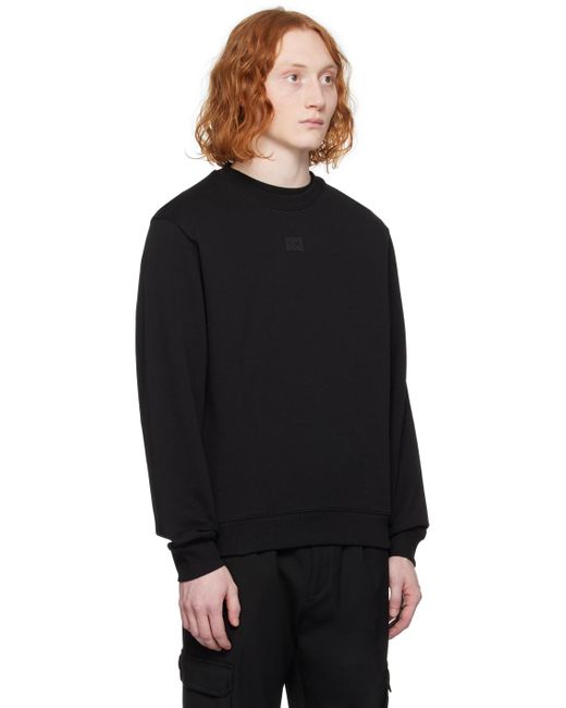 HUGO Black Patch Sweatshirt for men