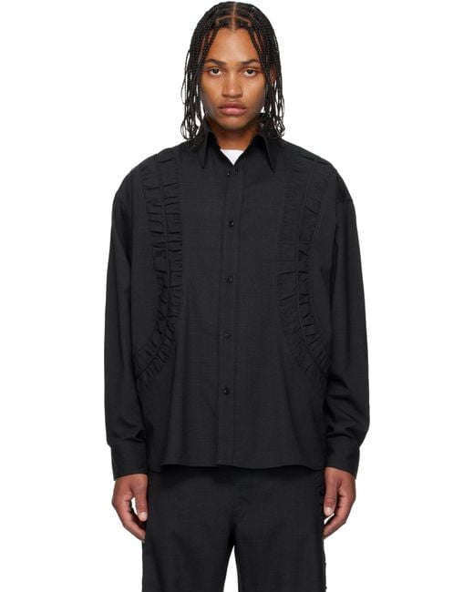 Chemise Fossil Grise En Laine SAGE NATION pour homme en coloris Black