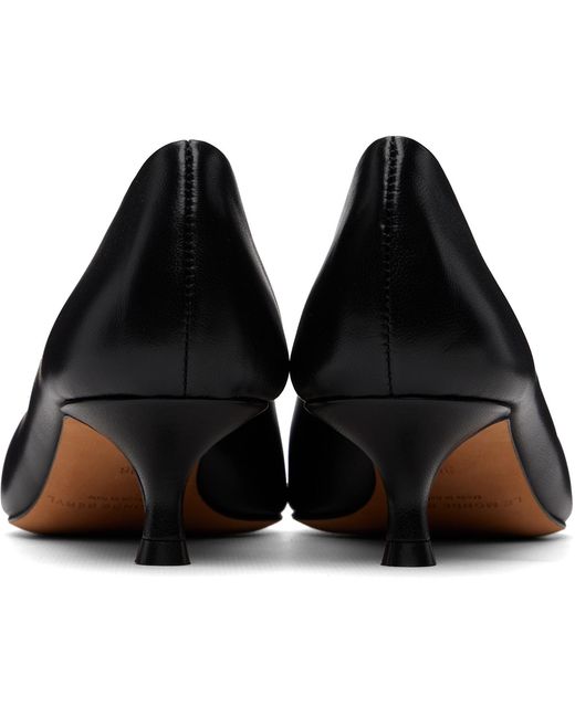 Le Monde Beryl Black Babouche Kitten Heels