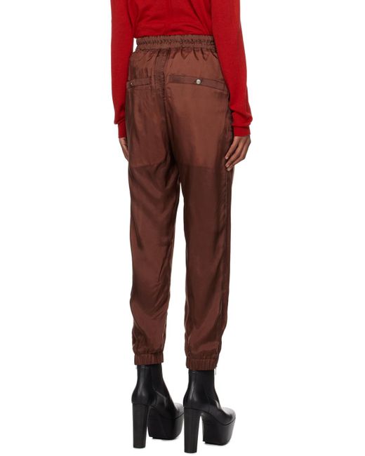 Pantalon de détente bourgogne Rick Owens en coloris Red