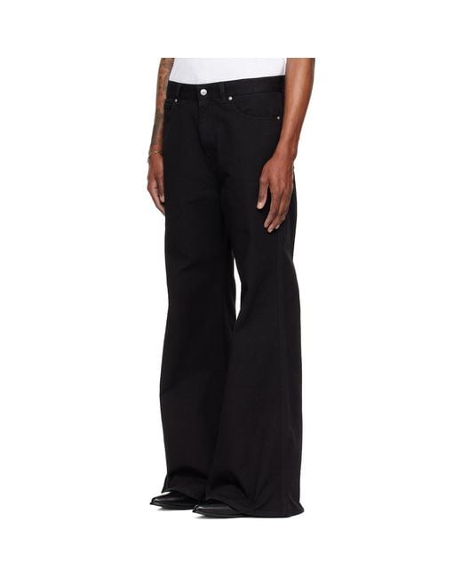 Lu'u Dan Black Denim Phat Jeans for men