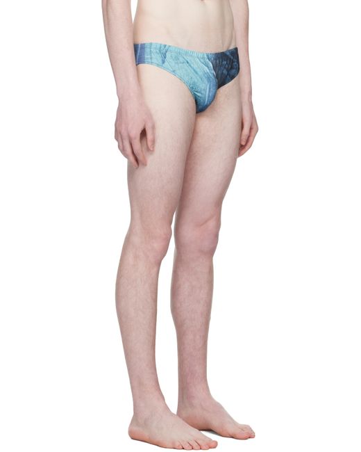 Slip De Bain Bleu À Imprimé Water Jean Paul Gaultier pour homme en coloris Blue