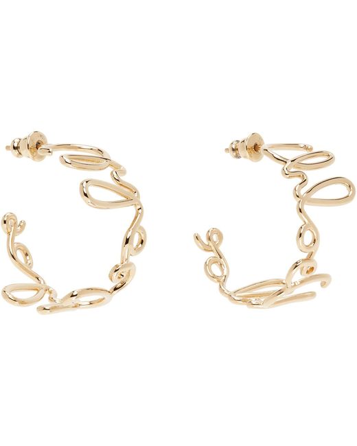 Chloé Metallic 'the Iconic Hoop' Earrings