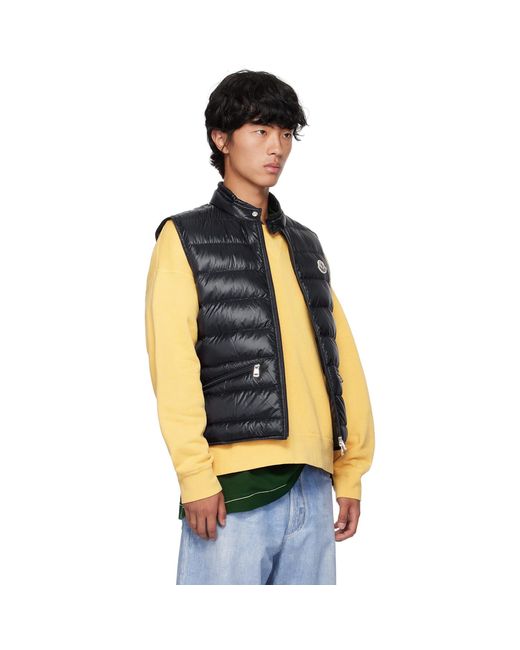 Moncler Blue Gui Down Vest for men