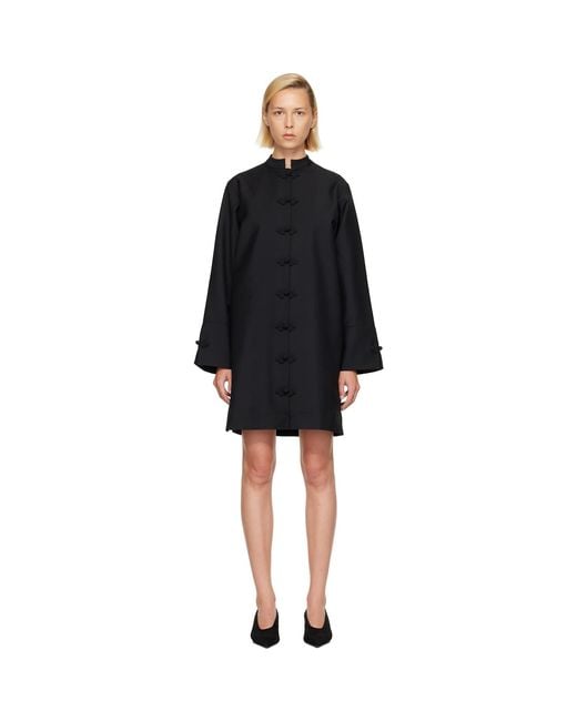 Rohe Black Pankou Closure Minidress